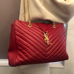 YSL leather tote